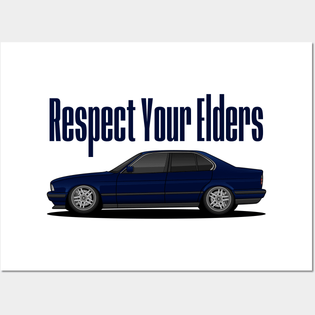 Blue E34 Wall Art by turboosted